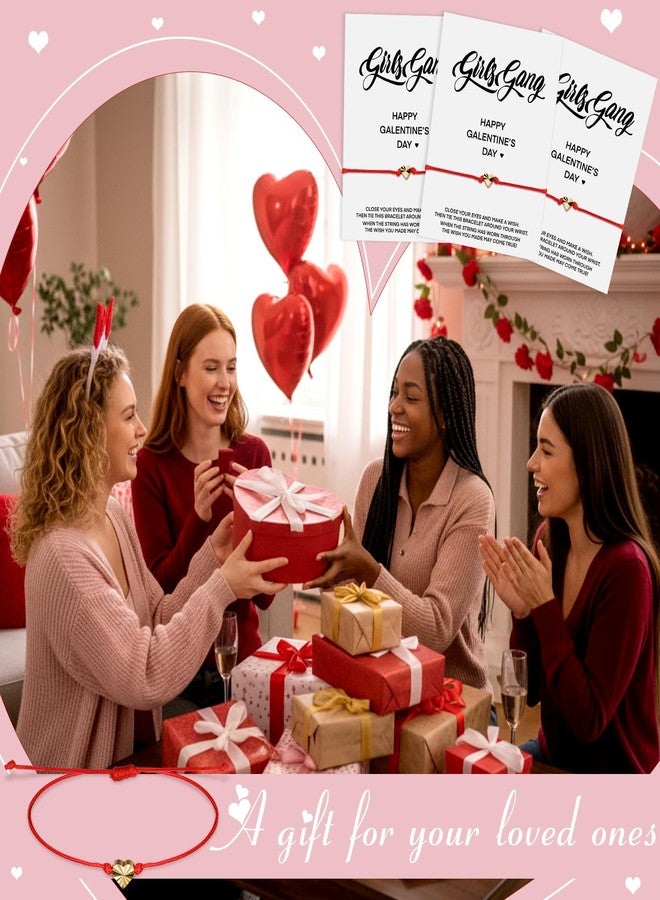 مجموعة فيريف المكونة من 20 سوارًا للصداقة على شكل قلب، هدايا عيد الحب، قابلة للتعديل، هدايا للحفلات للأصدقاء والنساء (تصميم بسيط) - Image 5